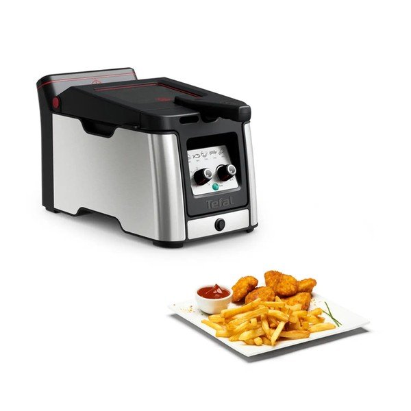 Friteuză neagră/argintiu-mat Clear Duo FR600D10 – Tefal-image-2