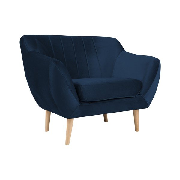 Fotoliu Mazzini Sofas BENITO, albastru închis-image-1