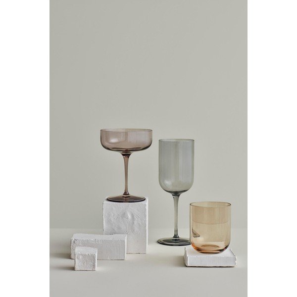 Set 4 pahare pentru vin alb Blomus Mira, 280 ml, gri-image-1