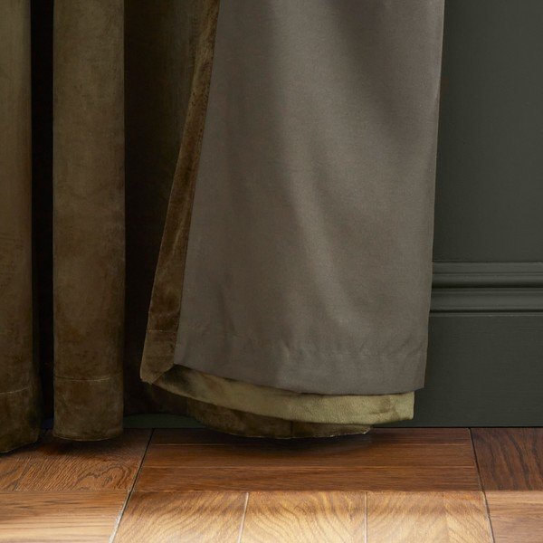 Draperii kaki dimout (semi-opace) 2 buc. 168x229 cm Kingsley – Catherine Lansfield-image-2