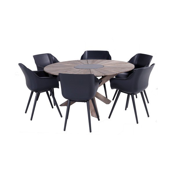 Masă de grădină din lemn de tec Hartman Provence, ø 150 cm-image-2