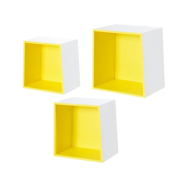 Set 3 rafturi de perete Furniteam Design-image-2