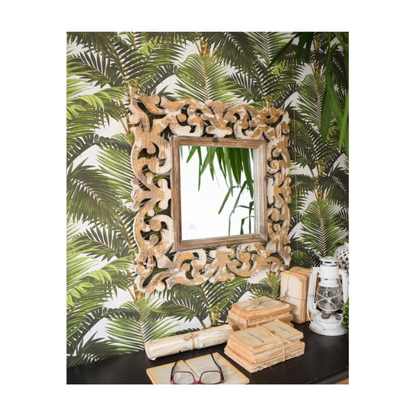 Oglindă din lemn de brad Orchidea Milano Palais Royale, 62 x 62 cm