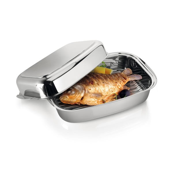 Tavă de copt din oțel inoxidabil 24x43 cm Exclusive – Tescoma-image-1