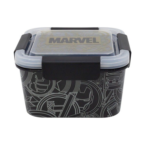 Cutie de gustări pentru copii neagră din plastic Marvel – STOR-image-2