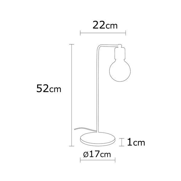 Veioză neagră/în culoarea bronz (înălțime 52 cm) Harput – Opviq lights-image-3