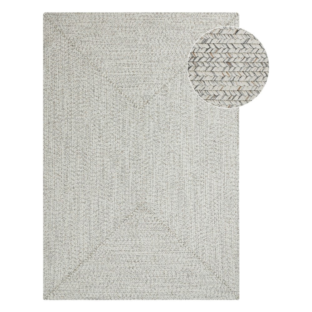 Covor alb/bej de exterior 290x200 cm - NORTHRUGS