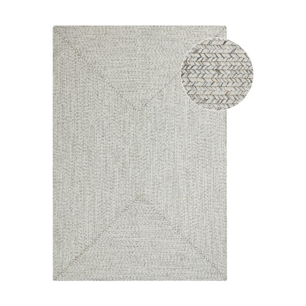 Covor alb/bej de exterior  230x160 cm - NORTHRUGS