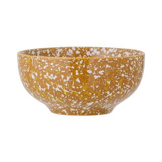 Bol din gresie ceramică Bloomingville Carmel, ø 15,5 cm, portocaliu-alb