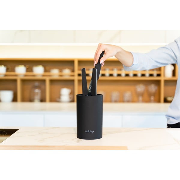 Suport pentru cuțite Vialli Design Universal, negru-image-1