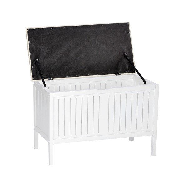 Băncuță cu spațiu de depozitare Wenko Oslo, alb-image-2