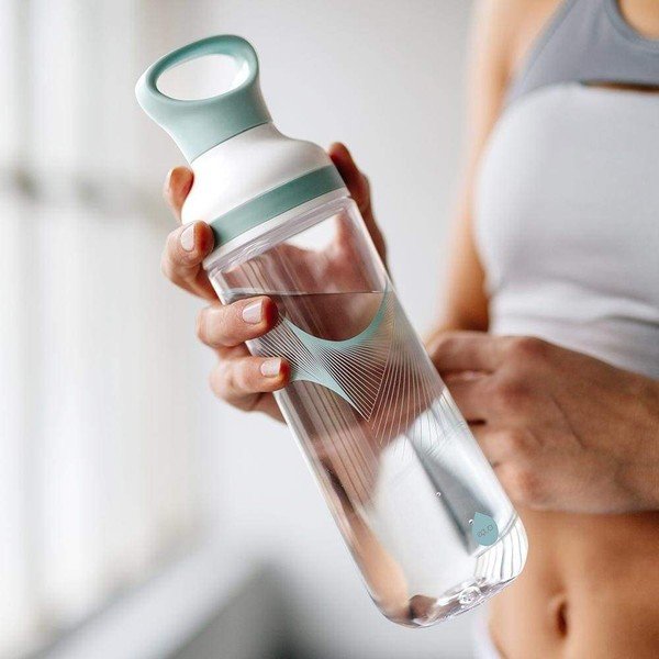 Sticlă Equa Flow Wave, 800 ml, alb-albastru-image-1