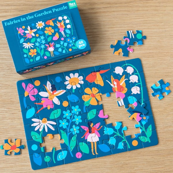 Puzzle (număr de piese 48) Fairies in the Garden – Rex London-image-1