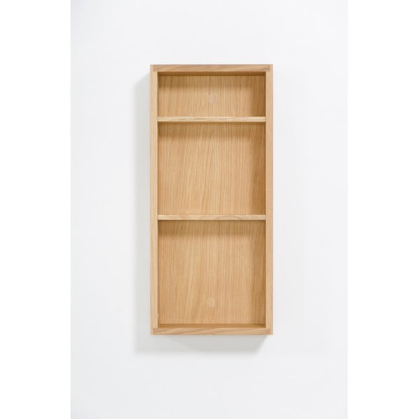 Raft de baie montat pe perete din lemn de stejar Wireworks Slimline-image-3