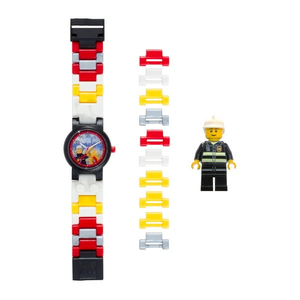 Ceas de mână și figurină LEGO® City Fireman