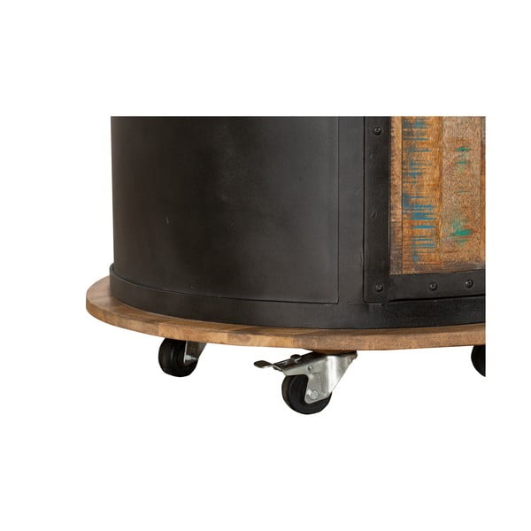 Dulap vinotecă negru din metal număr sticle 9, 60x155 cm Luni – Interia Home & Living-image-4