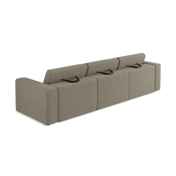 Canapea modulară maro deschis 314 cm Kalea – Makamii-image-3