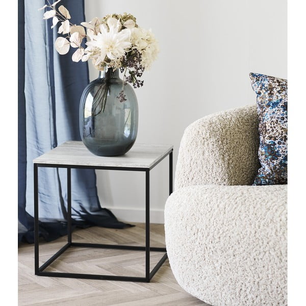 Măsuță auxiliară cu aspect de piatră 45x45 cm Vita – House Nordic-image-1