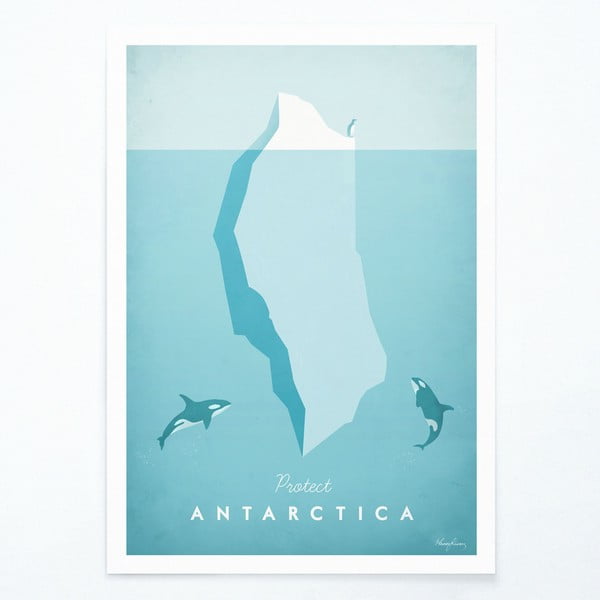 Poster Travelposter Antarctica, A3