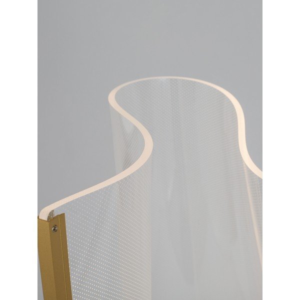 Lampadar auriu LED din aluminiu cu abajur din sticlă acrilică (înălțime 105 cm) Siderno – Nova Luce-image-3