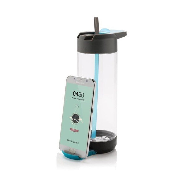 Sticlă cu suport pentru telefon XD Design, albastru, 700 ml-image-2