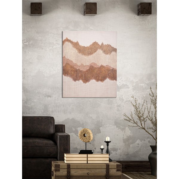 Tablou pictat manual 80x100 cm Browny - Mauro Ferretti-image-1
