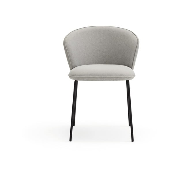 Set de scaune de sufragerie gri deschis 2 buc. tapițat Add – Teulat-image-2