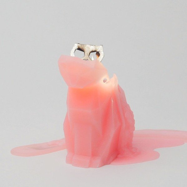 Lumânare Pyropet Kisa, roz -image-1