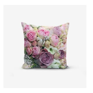 Față de pernă din amestec de bumbac Minimalist Cushion Covers Roses, 45 x 45 cm