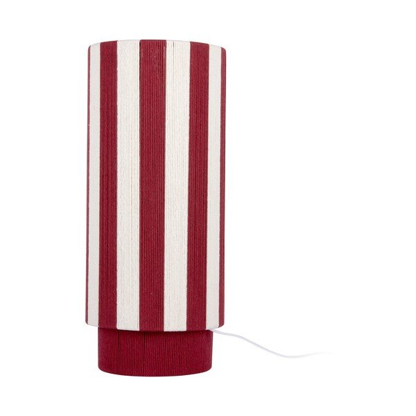 Veioză roșie/albă cu tapițerie din frânghie (înălțime 58 cm) Vienna Stripes – Leitmotiv