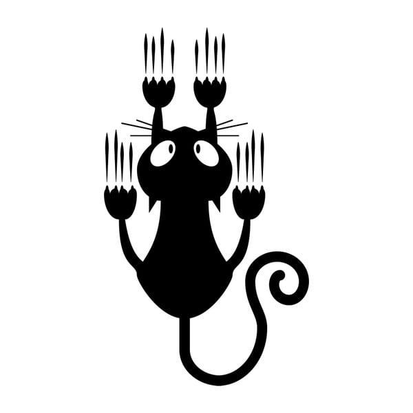 Autocolant Ambiance Sliding Cat-image-1