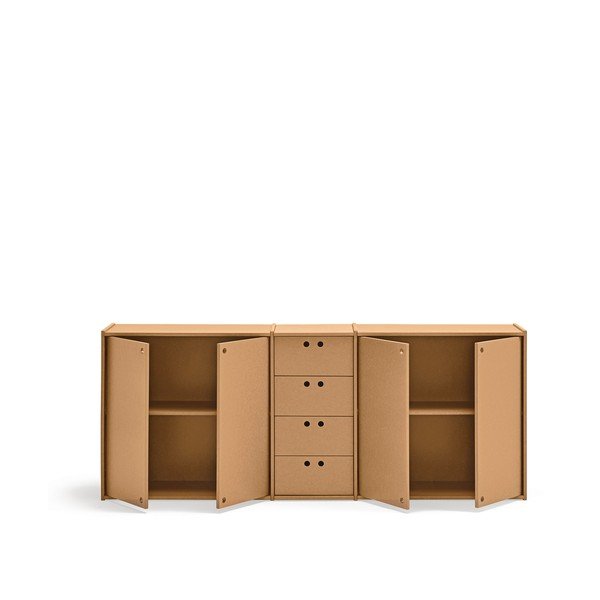 Comodă în culoare naturală 197x80x40 cm Wally – Teulat-image-3