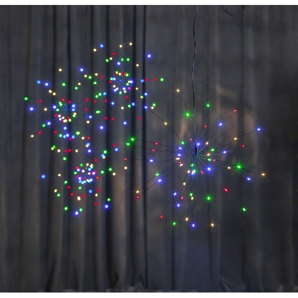 Decorațiune luminoasă cu LED suspendată Star Trading Hanging Firework Dark Rainbow, ø 26 cm-image-4