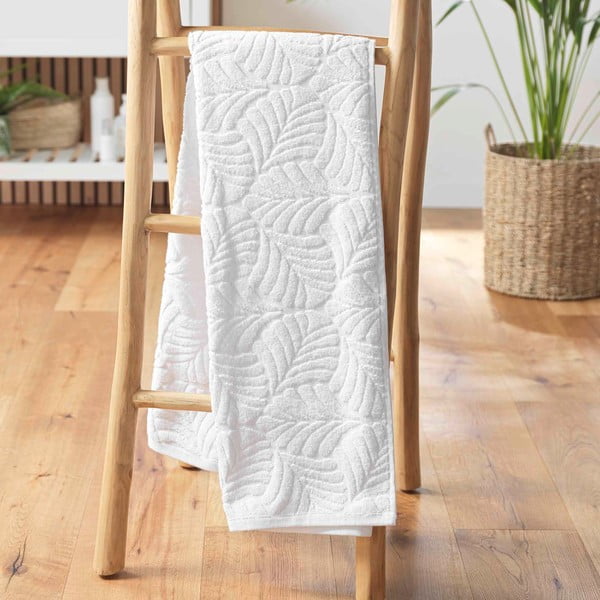 Prosop alb din bumbac din frotir 70x130 cm Madeira – douceur d'intérieur-image-1