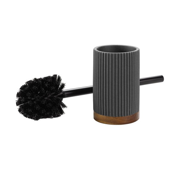 Perie de WC gri antracit din polirășină Niagara – douceur d'intérieur-image-3