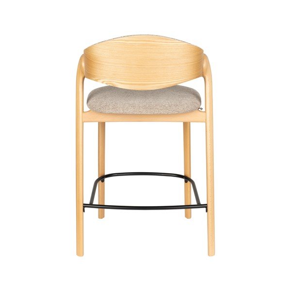 Scaun de bar grej tapițat Babington – Dutchbone-image-4
