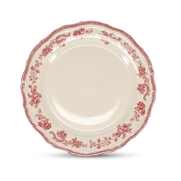 Farfurie burgundy/fildeș din porțelan ø 27 cm Cyril – S|P Collection
