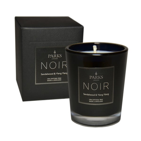 Lumânare parfumată cu aromă lemn de santal Parks Candles London Noir, durată ardere 22 ore