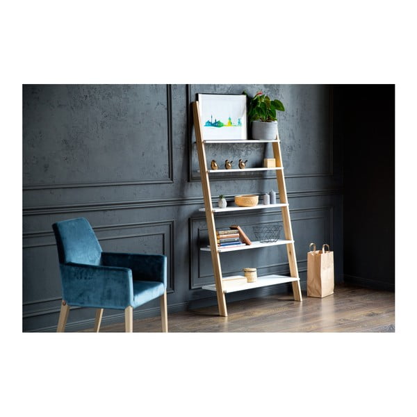 Etajeră Ragaba ASHME, lățime 85 cm, alb-image-1