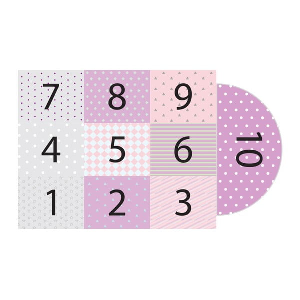 Covor adeziv din vinilin pentru copii Ambiance Hopscotch Girly-image-2