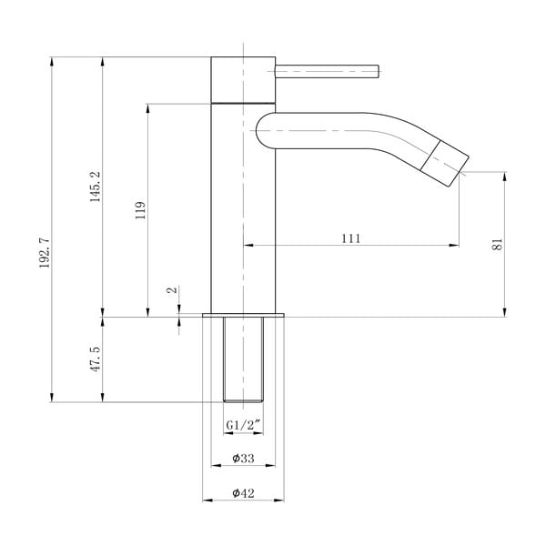 Baterie argintiu-lucios pentru chiuvetă Small – Sapho-image-3