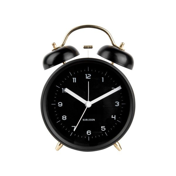 Ceas alarmă Karlsson Classic, negru, ⌀ 14 cm, negru-image-1