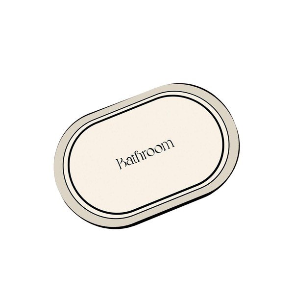 Covoraș de baie crem 60x100 cm Farbelle – Foutastic