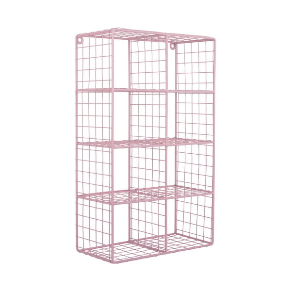 Raft roz deschis etajat din oțel 30 cm Reja – PT LIVING-image-2