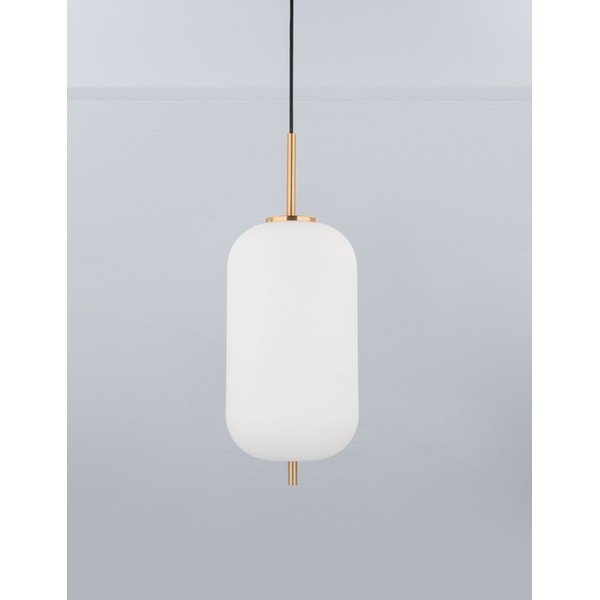 Lustră albă/alămie din sticlă ø 22 cm Lato – Nova Luce-image-1