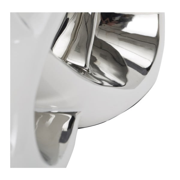 Vază din ceramică Mauro Ferretti Bling, alb-argintiu-image-3