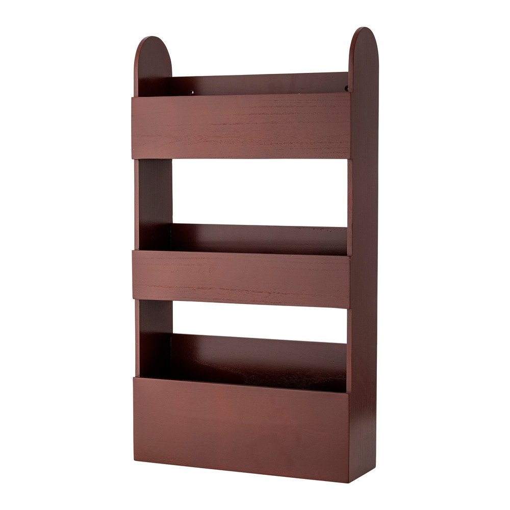 Bibliotecă de copii roșie din lemn de paulownia 38x70x12 cm Moris – Bloomingville Mini