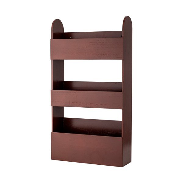 Bibliotecă de copii roșie din lemn de paulownia 38x70x12 cm Moris – Bloomingville Mini