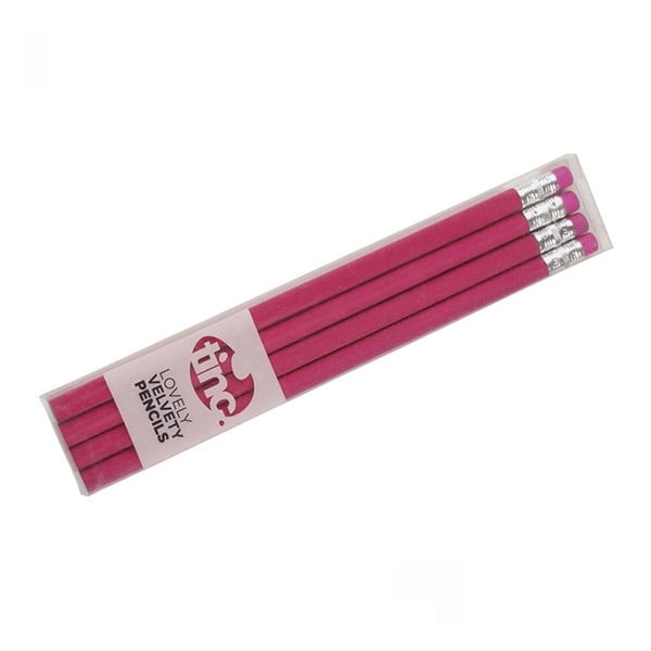 Set 4 creioane TINC Lovely, roz 