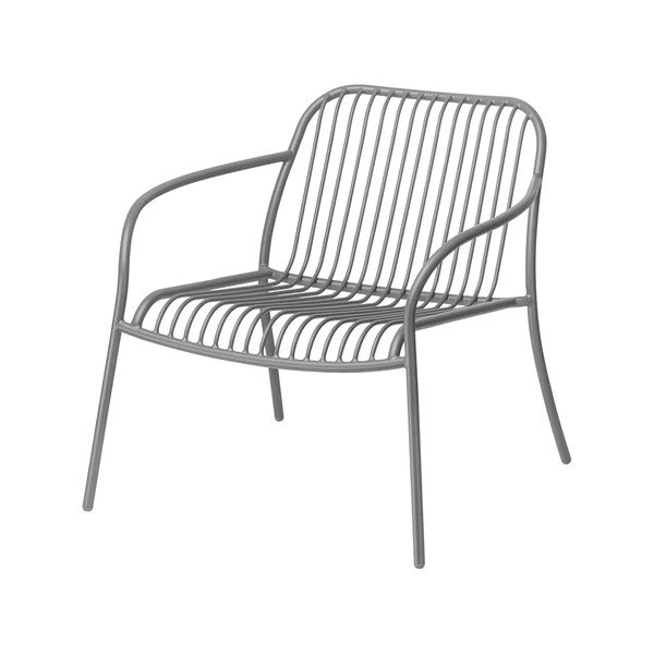 Fotoliu de grădină gri din metal Yua Wire – Blomus